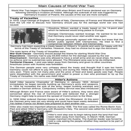 Ww2 causes