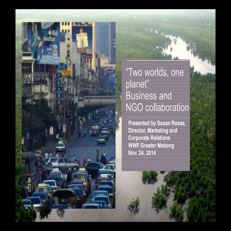 Business and NGO Collaboration   Wwf   roxas