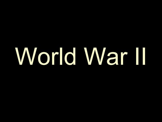 WWII Shortened