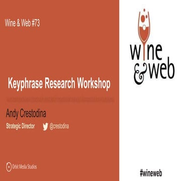 How to do keyphrase research in 2017: Target topics, not just phrases