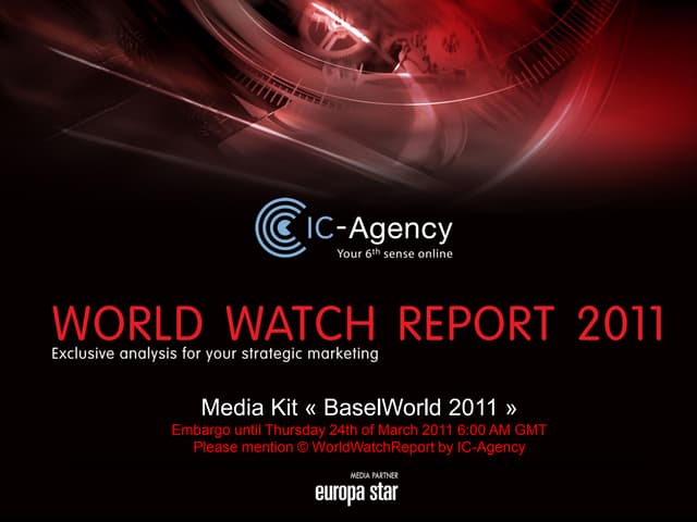 WorldWatchReport 2011 - Media Kit