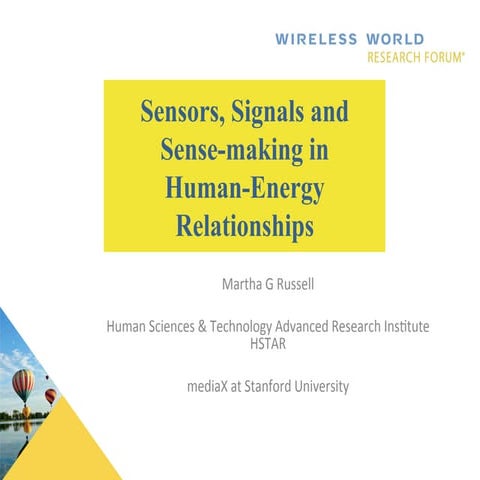 Sensors, Signals and Sense-making in Human-Energy Relationships