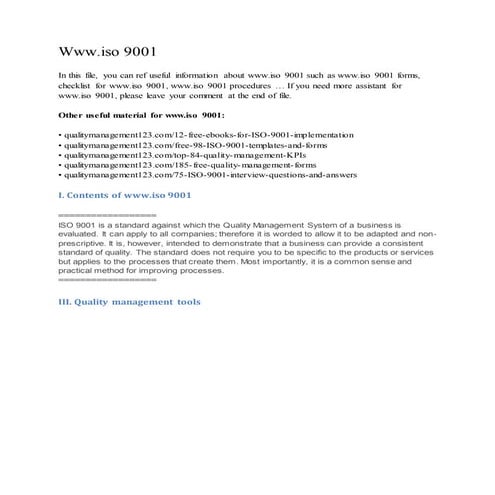 Www.iso 9001