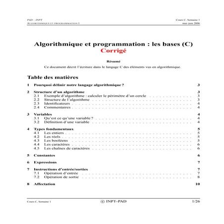 cours algorithme | PDF