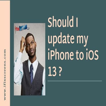 Confused - Updating your iPhone to iOS 13 ??