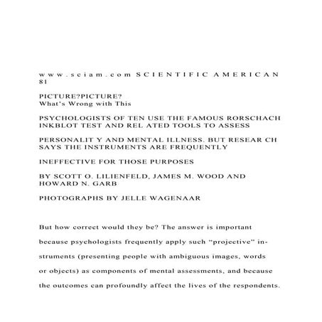 w w w . s c i a m . c o m  S C I E N T I F I C  A M E R I .docx