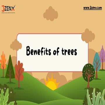 WHY TREES ARE IMPORTANT? Trees are the backbone of life on Earth. | PPTX