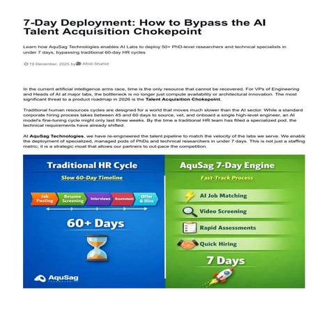 Rapid AI Workforce Deployment Strategy: Scale AI Teams in 7 Days | PDF