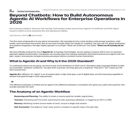 Agentic AI Workflows for Enterprise 2026: Complete Implementation Guide ...