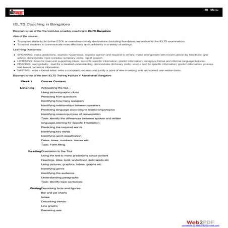 Training institutes in Bangalore