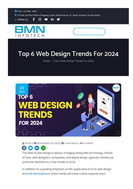 Top 10 Modern Web Design Trends for 2025 | PDF