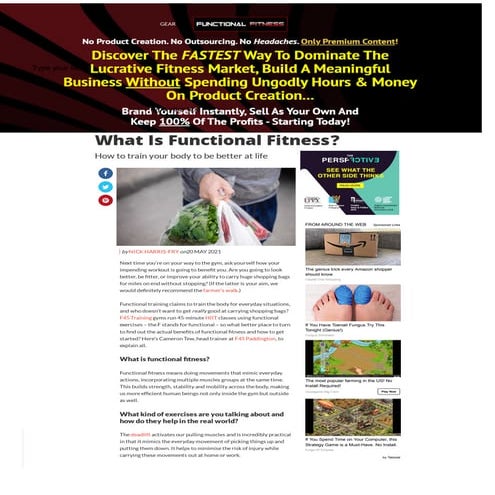Functional Strength & Fitness Training | PDF