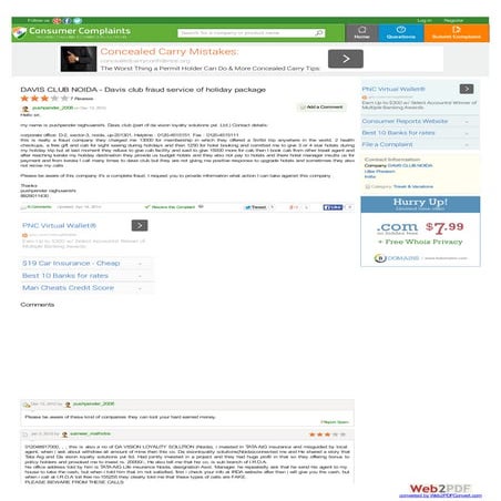 Www consumercomplaints-in