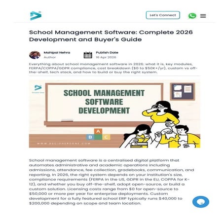 Comprehensive 2026 Guide to School Management Software: Features ...