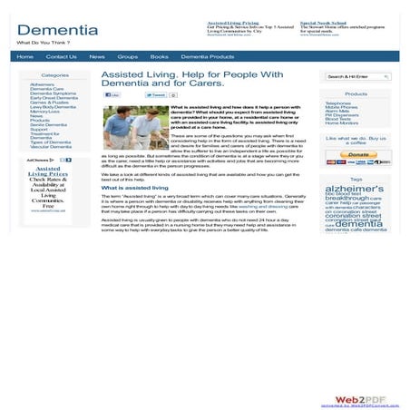 Assisting Senior Citizens with Memory Care in Assisted Living | PDF