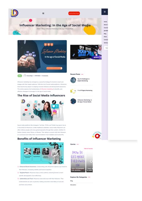 How to make influencer marketing campaign a success - InfluGlue | PPT