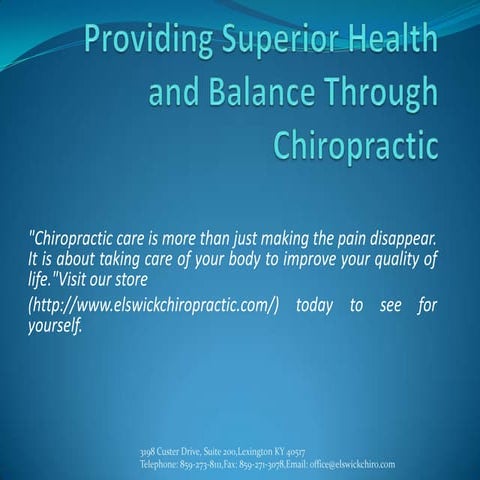 Chiropractic Adjustment/Manipulation