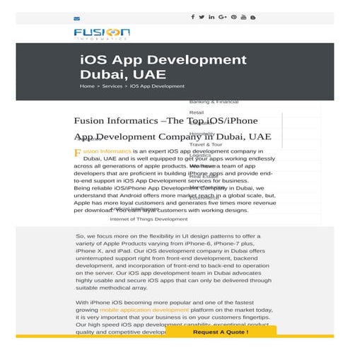 iOS Application Development Companies Dubai 