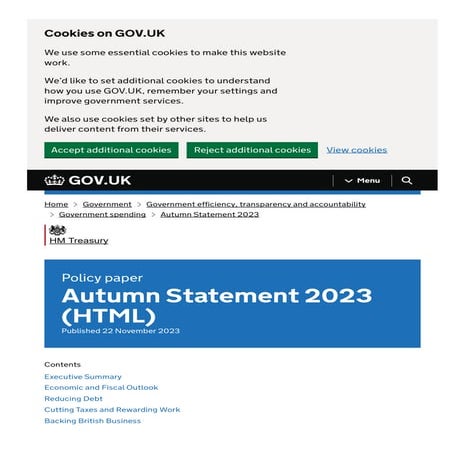 Policy paper Autumn Statement 2023 (HTML)