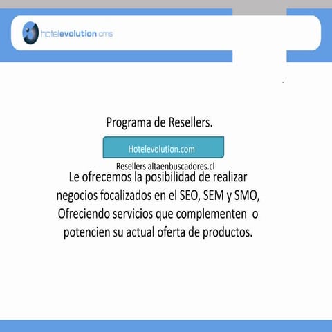 Resellers hotelevolution.com