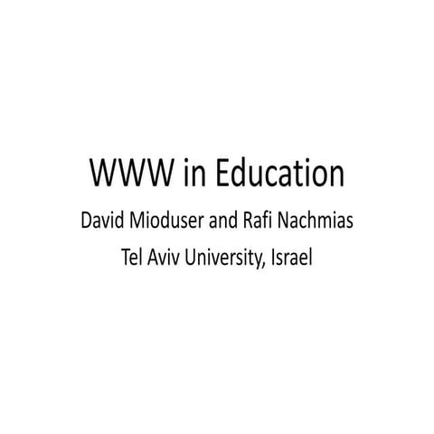 Www in-education