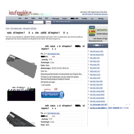 Www.kaufenakkus.com dell-inspiron-1525.html