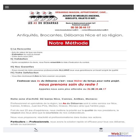Debarras Nice - www.lesasdudebarras06.fr Débarras Nice