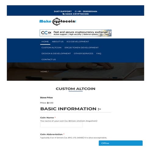 Custom Altcoin - Custom Altcoin Creation Services | makecryptocoin