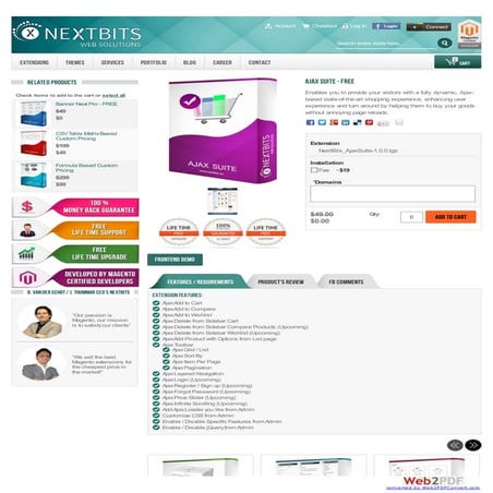 free magento webshop