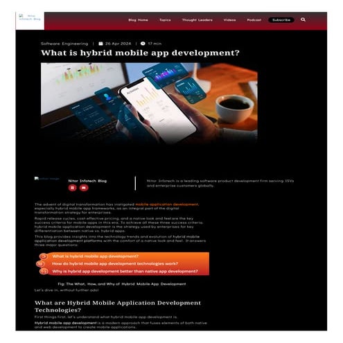 What is hybrid mobile app development? | Nitor Infotech
