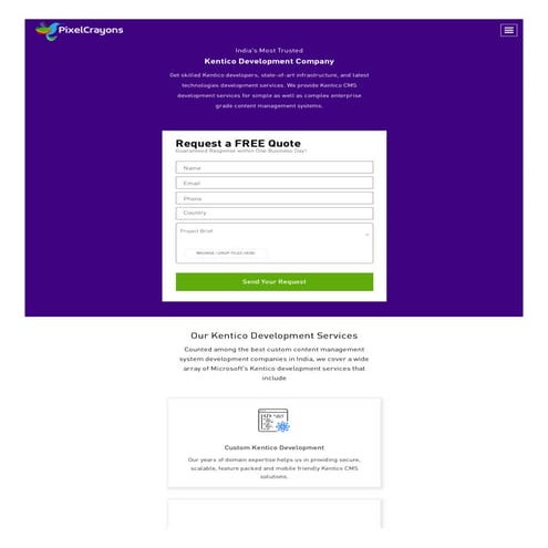 India's Most Trusted Kentico Development Company
