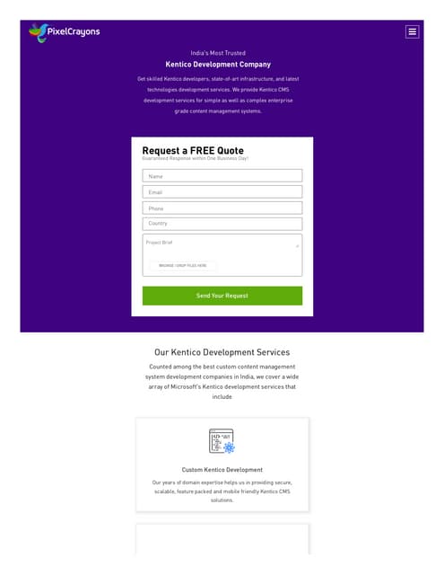 India's Most Trusted Kentico Development Company