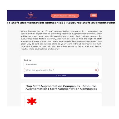 IT staff augmentation companies | PDF