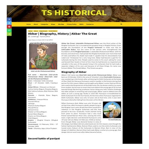 Www tshistorical-com-akbar-biography-history-