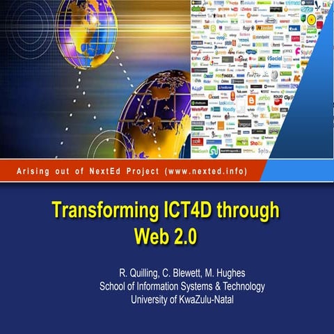 WWWW 2010 Conference - ICT4D 2.0 