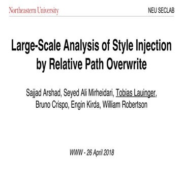 Large-Scale Analysis of Style Injection by Relative Path Overwrite