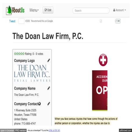 The Doan Law Firm, P.C.