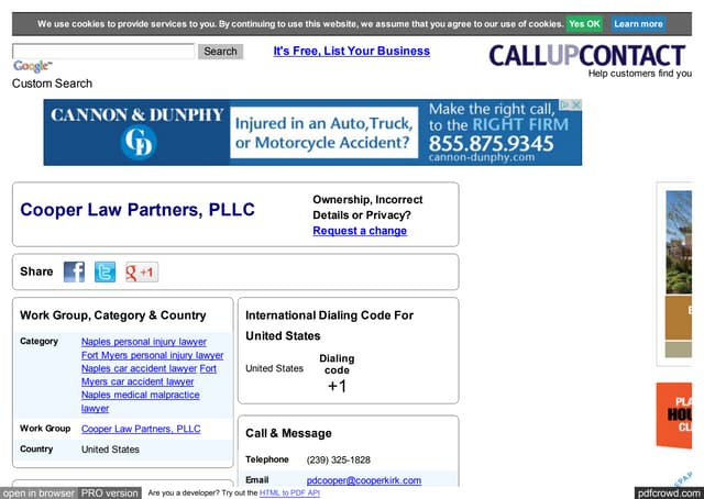 Www callupcontact com_b_businessprofile_cooper_law_partners