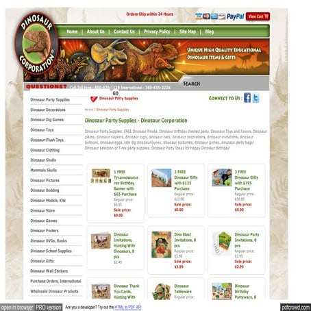 Buy Dinosaur pack from Dinosaur Corporation