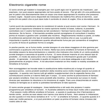 Electronic cigarette rome