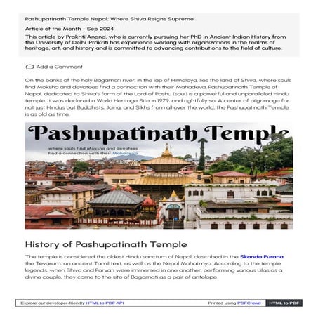 Pashupatinath Temple Nepal: Where Shiva Reigns Supreme