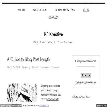 A Guide to Blog Post Length