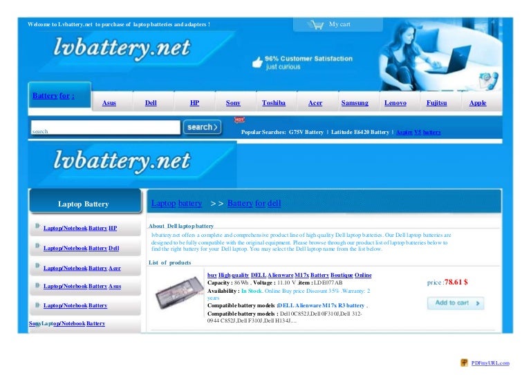 Dell Laptop Batteries Boutique Online Purchase