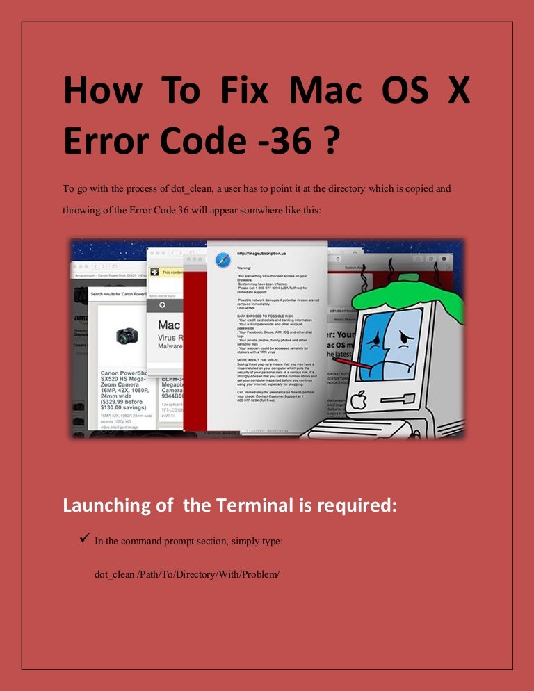 How to fix Mac OS X Error Code -36