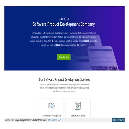 India’s Top Software Product Development Company