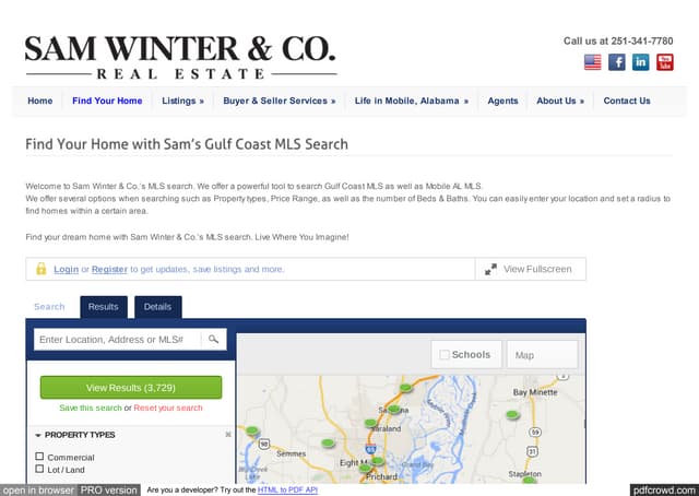 Www samwinter com_gulf_coast_mls
