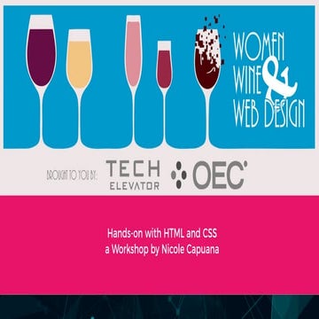 Women, Wine & Web Design - workshop