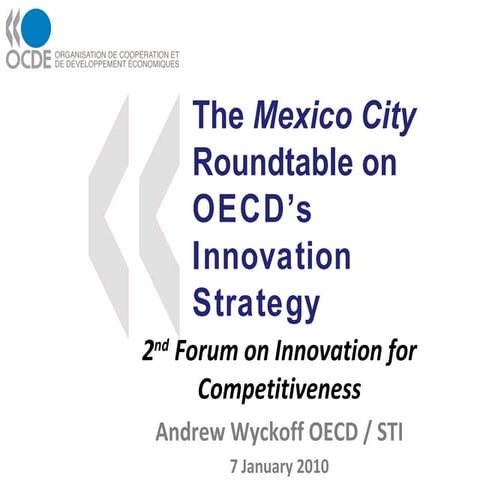 The Mexico City Roundtable on OECD’s Innovation Strategy