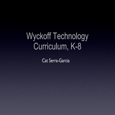 Wyckoff technology curric