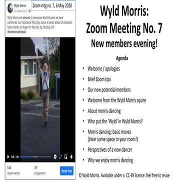 Wyld Morris: Zoom summary for mtg 6